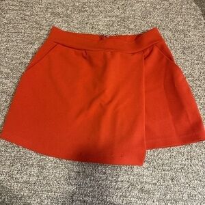 Red Women's Skort